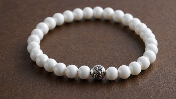 Bracelet en perles blanches pour homme : alliez style et élégance