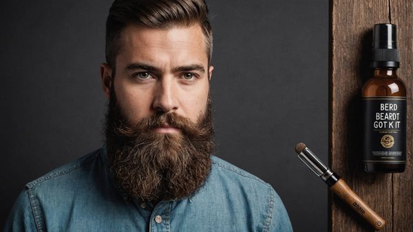 Kit pousse barbe : le secret d'une barbe épaisse et dense